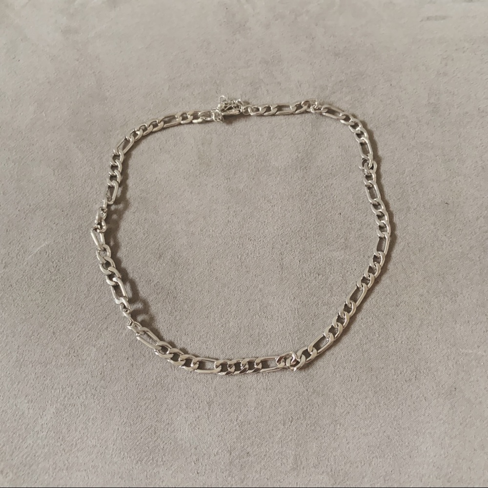 r e s t o c k e d | silver figaro necklace ♡ - Picture 4 of 6